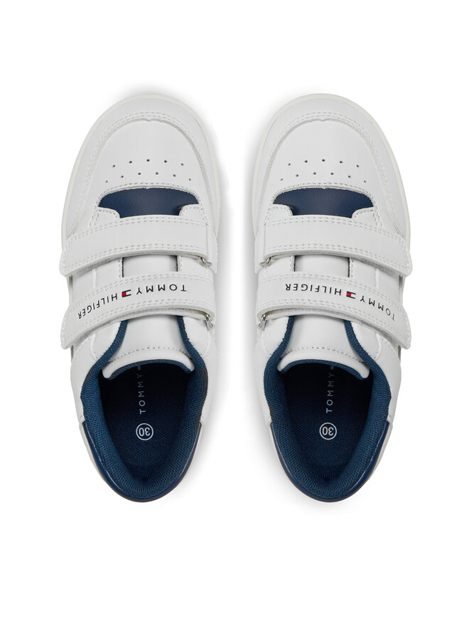 Tommy Hilfiger Sneakers Tommy Hilfiger Stripes Low Cut Velcro Sneaker T1X9-33339-1355 S Weiß