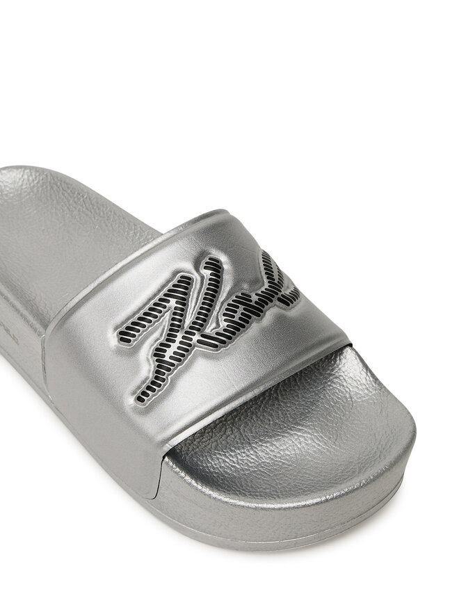 KARL LAGERFELD Шльопанці KARL LAGERFELD Kondo Maxi KL80872 Срібний
