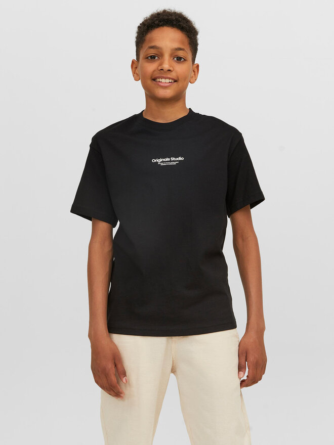 Jack&Jones Junior Jack&Jones Junior Marškinėliai Vesterbro 12242827 Juoda Loose Fit