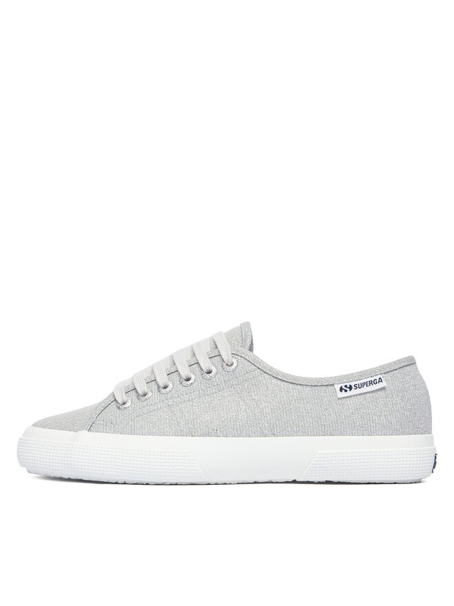 Superga Sneakers aus Stoff Superga 3750 Jersey Lame Leggera Low Top S4135ZW Silberfarben