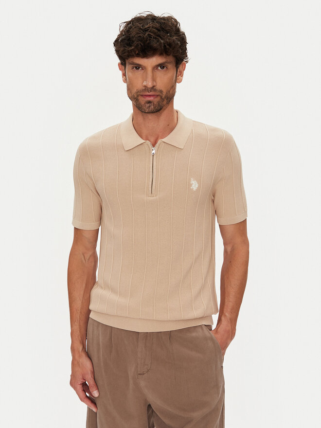 U.S. Polo Assn. U.S. Polo Assn. Поло MUP3369 Бежевий Slim Fit
