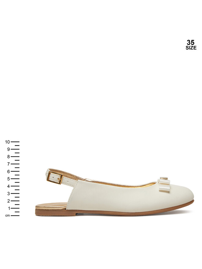 Tommy Hilfiger Sandále Tommy Hilfiger Ballerina Chanel T4A3-33929-0206 S Écru