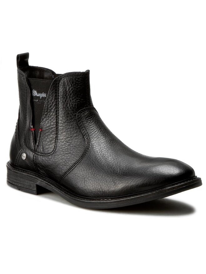 Wrangler Klassische Stiefeletten Wrangler Roll Chelsea WM162054 Schwarz