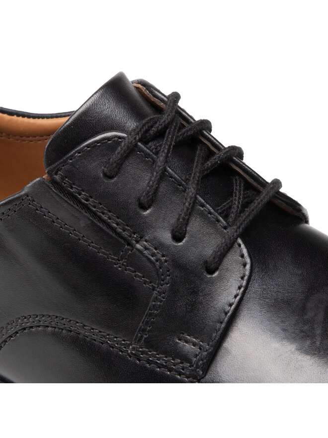Clarks Półbuty Clarks Tilden Plain 261103507 Czarny