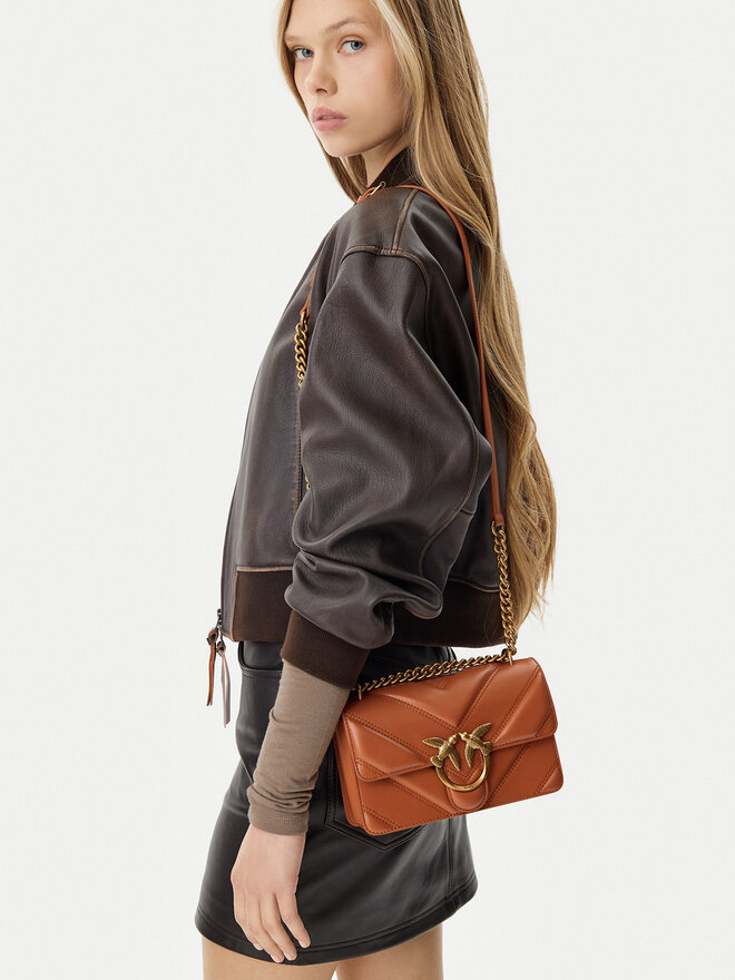PINKO Handtasche PINKO Love One Mini Light 104550 A26Z Braun