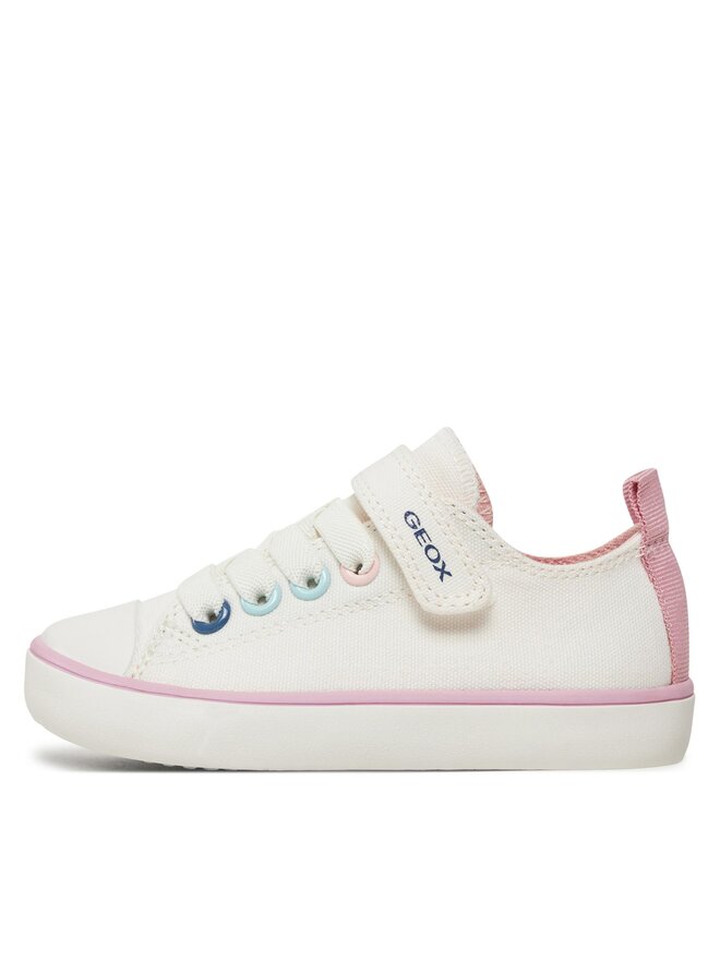 Geox Trampki Geox J Gisli Girl J454NA 00010 C1000 M Biały