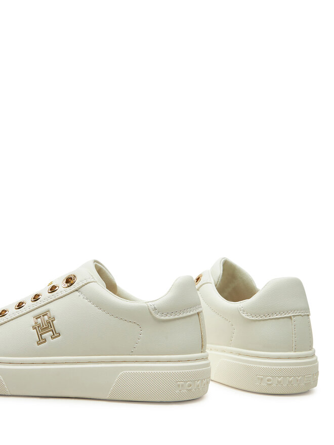Tommy Hilfiger Sneakersy Tommy Hilfiger Low Cut Sneaker T3A9-33744-1355 M Biały