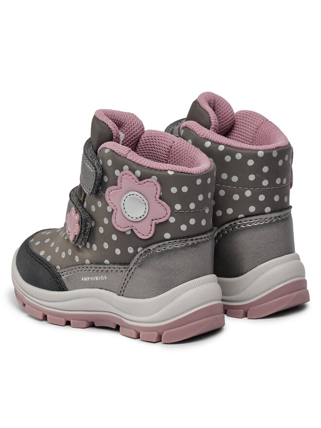 Geox Sněhule Geox B Flanfil Girl B Abx B363WB 0MNNF C0952 M Šedá