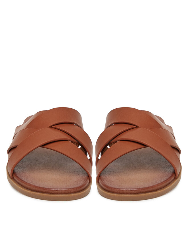 Clara Barson Pantoletten Clara Barson WS2520-03 Braun