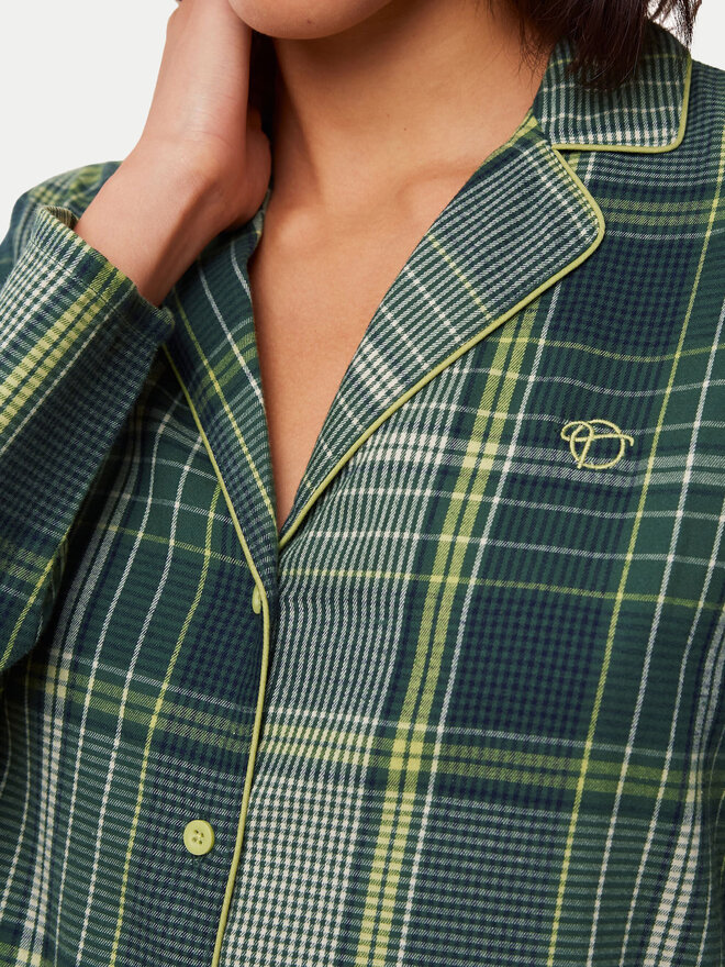 Triumph Triumph Нічна сорочка Boyfriend NDW X Checks 10216520 Зелений