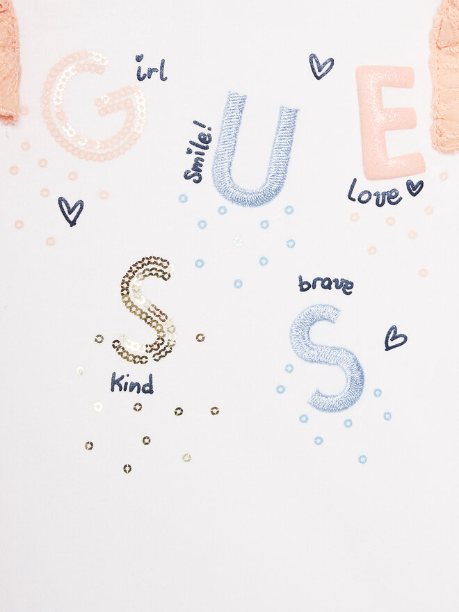 Guess Guess Σετ T-Shirt και κολάν A4GG03 K6YW4 Πορτοκαλί Regular Fit