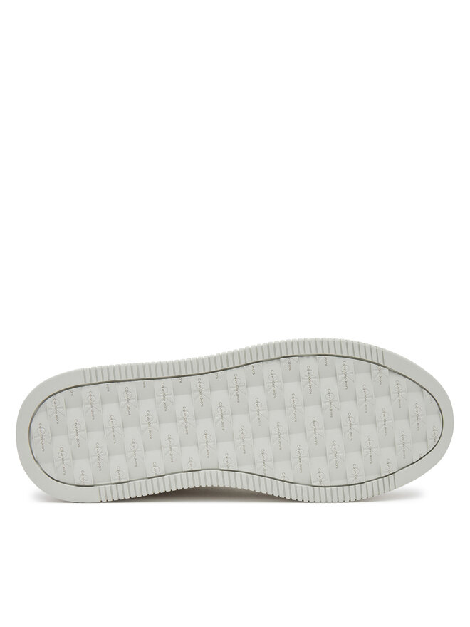 Calvin Klein Jeans Sneakersy Calvin Klein Jeans Bold Flatf Low Lace Mg YW0YW01766 Biały