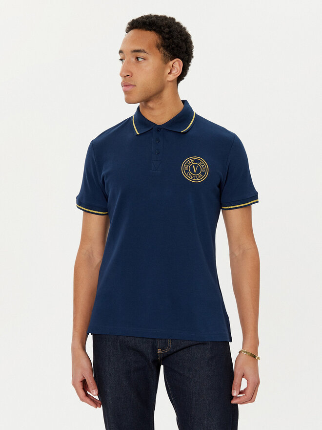 Versace Jeans Couture Versace Jeans Couture Поло 78GAGT00 Cиній Regular Fit