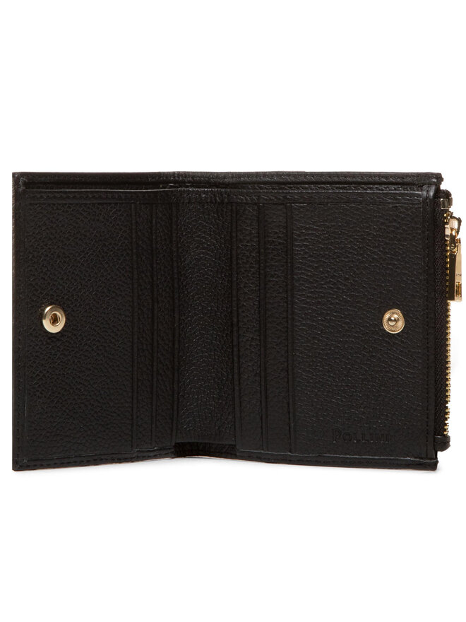 Portafoglio piccolo da donna Pollini TE9010PP0AQ1100A Nero escarpe