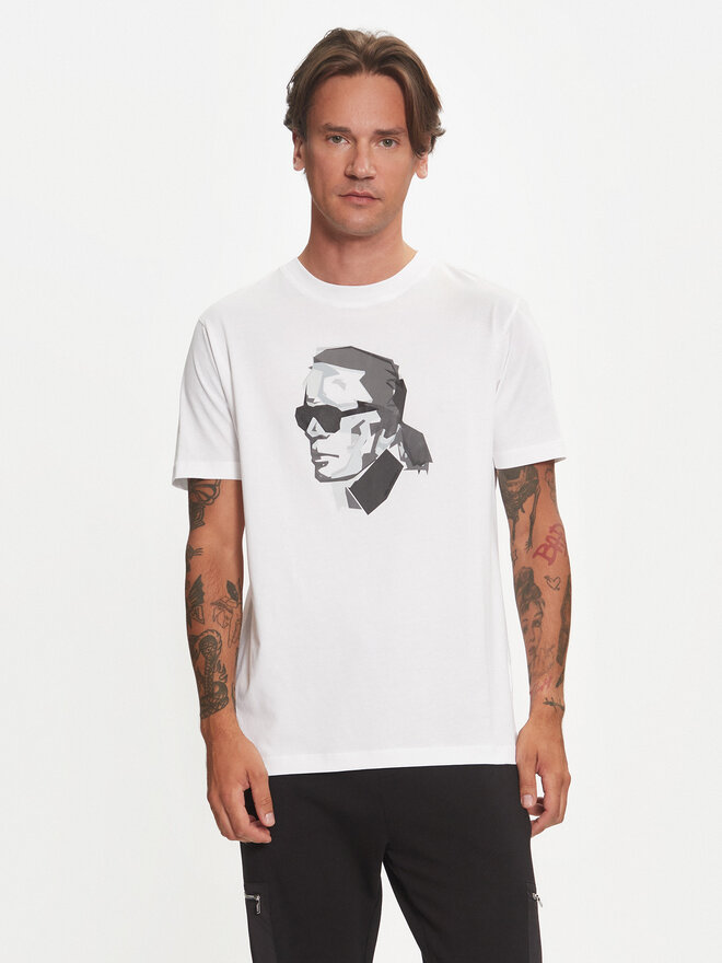 KARL LAGERFELD KARL LAGERFELD Camiseta 755060 544242 Blanco Regular Fit