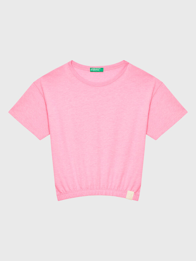 United Colors Of Benetton United Colors Of Benetton T-Shirt 37YKC10AU Rosa Boxy Fit