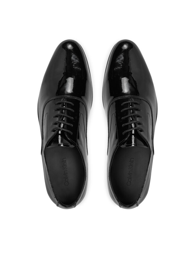 Calvin Klein Halbschuhe Calvin Klein Oxford Pat HM0HM01600 Schwarz