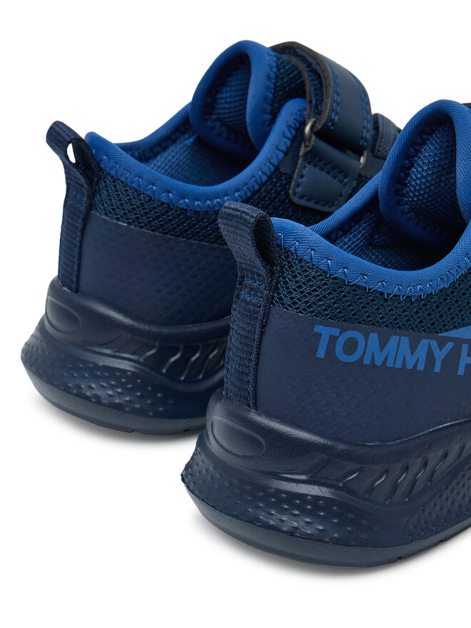 Tommy Hilfiger Снікерcи Tommy Hilfiger Low Cut Lace-Up/Velcro Sneaker T1B9-34110-1843 M Cиній