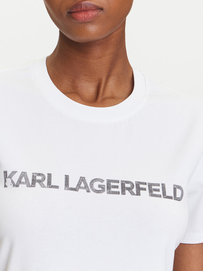 KARL LAGERFELD KARL LAGERFELD Camiseta A3W17102 Blanco Regular Fit