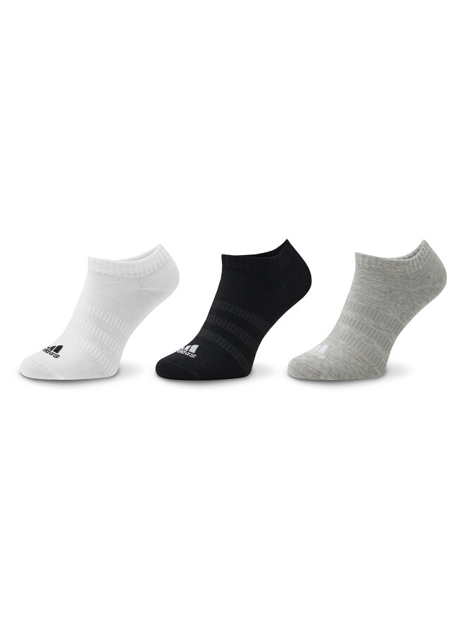 adidas Pedulini unisex adidas Thin and Light Sportswear Low-Cut Socks 3 Pairs IC1337 Grigio