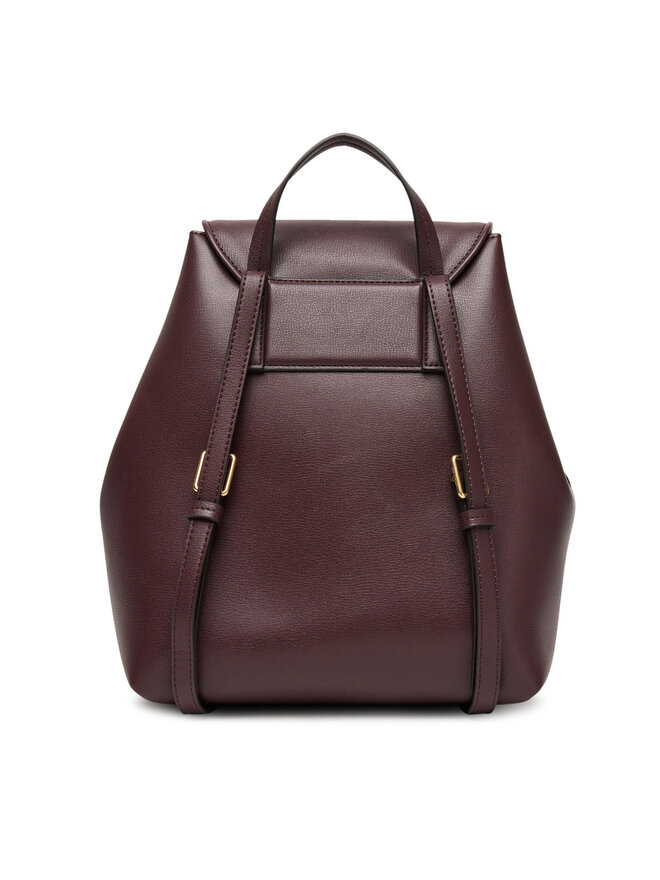 Calvin Klein Rucksack Calvin Klein Foil Logo Flap Backpack LV04F3297G Dunkelrot