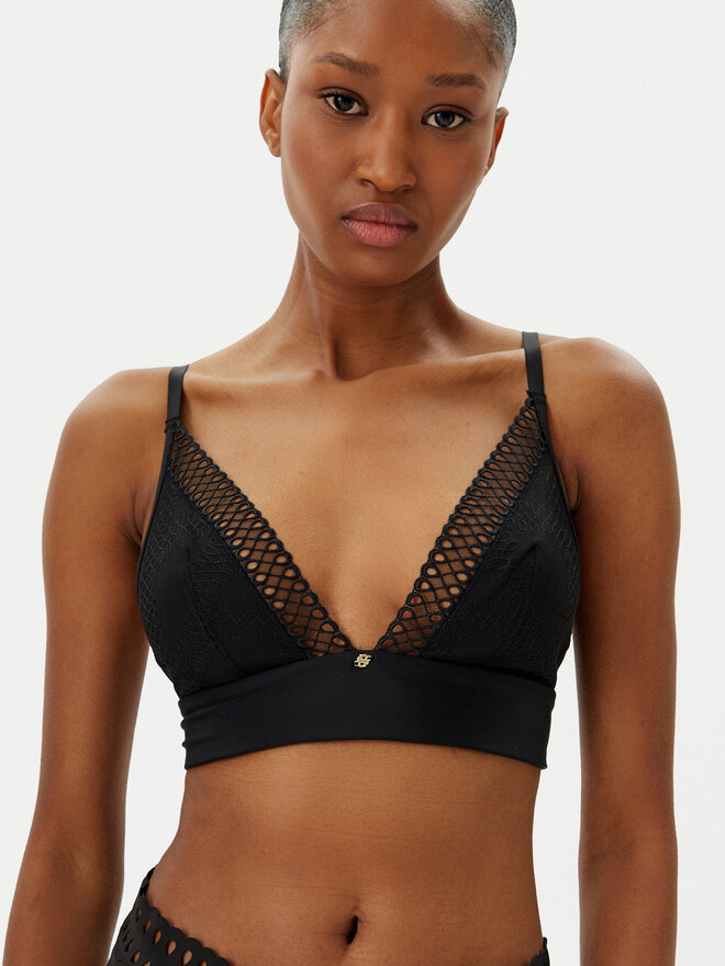 BOSS BOSS Grudnjak brallete Eyelet 50540428 Crna