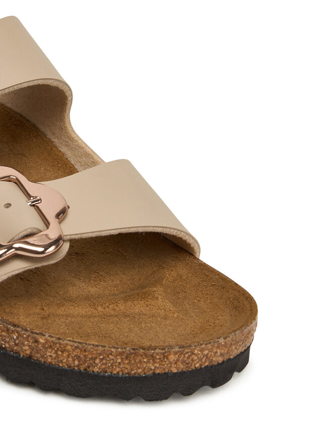 Birkenstock Шльопанці Birkenstock Arizona Flower Buckle Kids 1030419 D Écru