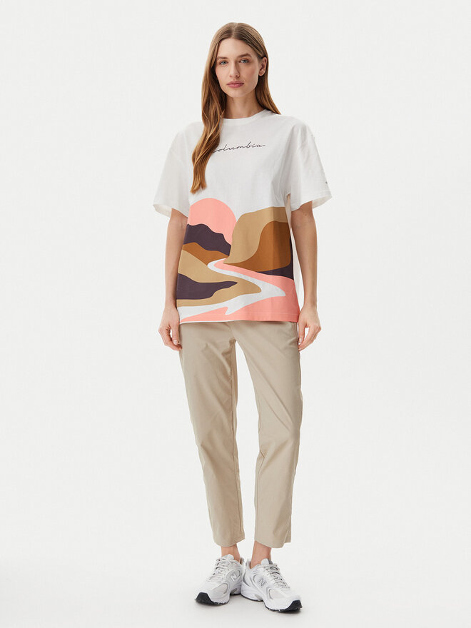 Columbia Columbia Camiseta Rolling Bend™ Graphic 2120031 Blanco Oversize