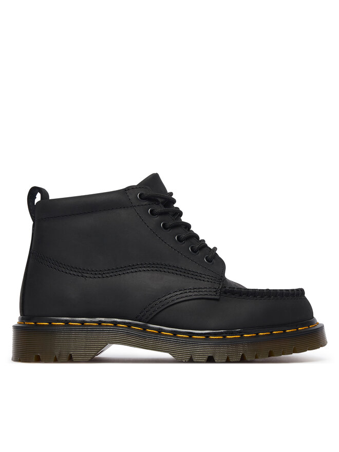 Dr. Martens Schnürschuhe Dr. Martens Lowell Chukka 6 Eye Crazy Horse DM43680001 Schwarz