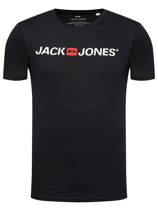 Jack&Jones Jack&Jones Футболка Jjecorp Logo 12137126 Чорний Slim Fit