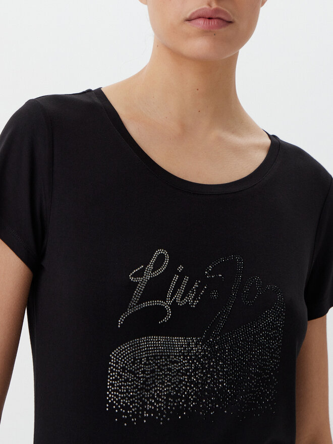 Liu Jo Beachwear Liu Jo Beachwear T-Shirt VA5157 JS360 Schwarz Regular Fit