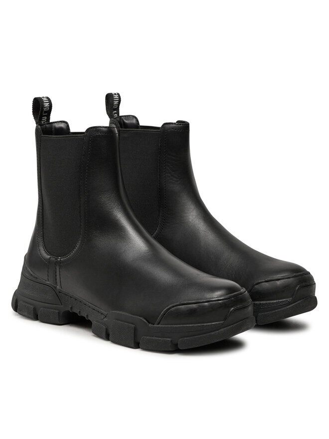 LOVE MOSCHINO Боти тип челси LOVE MOSCHINO JA15504G0LIA0000 Черен