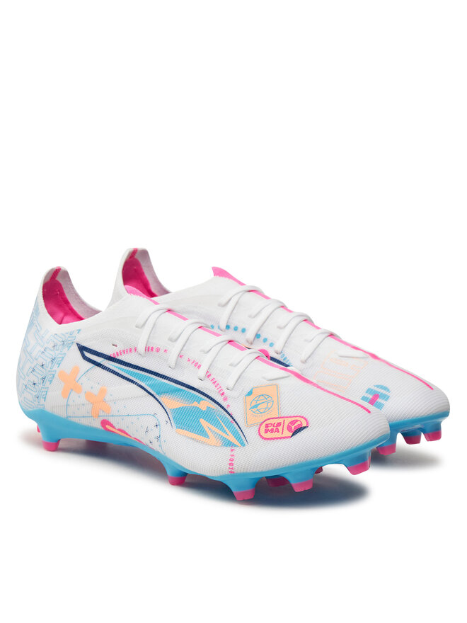 Puma Buty do piłki nożnej Puma ULTRA 5 MATCH VOL. UP FG/AG 108064 01 Biały