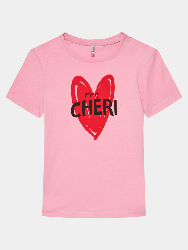 Kids ONLY Kids ONLY T-Shirt Loovi 15317866 Ροζ Regular Fit