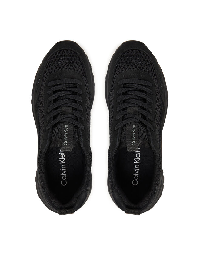 Calvin Klein Сникърси Calvin Klein Hike Runner Lace Up Techmix YW0YW02030 Черен