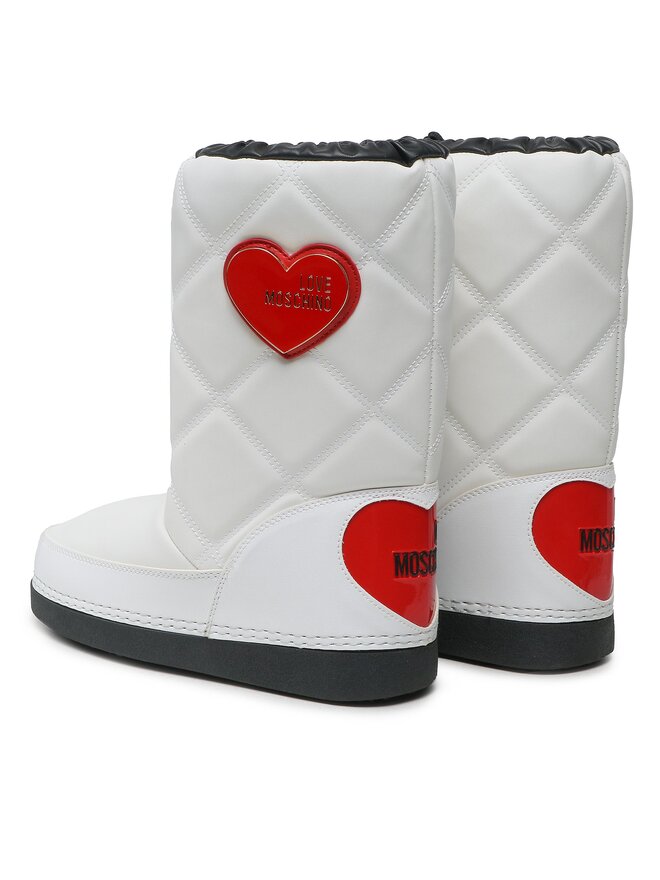LOVE MOSCHINO Škornji za sneg LOVE MOSCHINO JA24172G1HIT710A Bela
