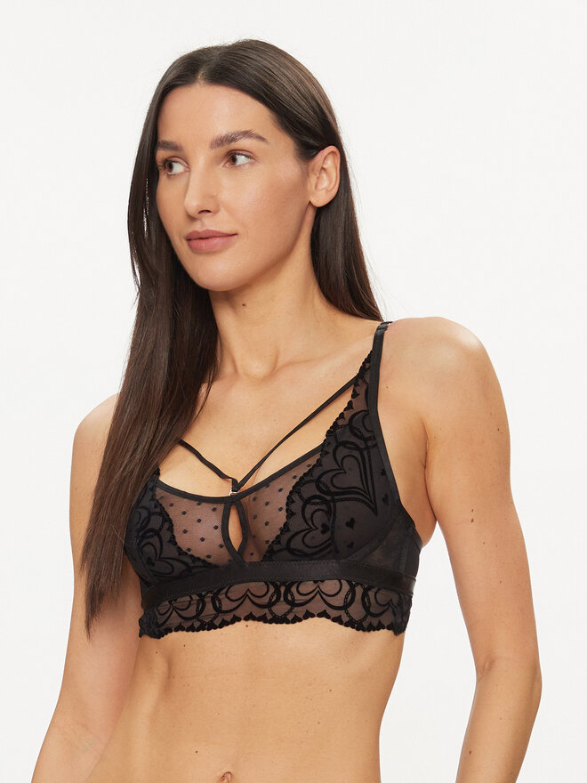 Hunkemöller Hunkemöller Top nedrček Pippa 204763 Črna