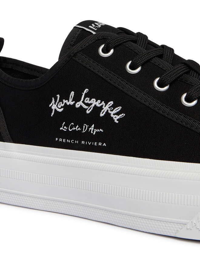 KARL LAGERFELD Sneakers aus Stoff KARL LAGERFELD Kampus Max V KL50523 Schwarz