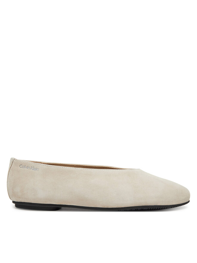 Calvin Klein Балеринки Calvin Klein Ballerina Round Hw Sue HW0HW02565 Бежов