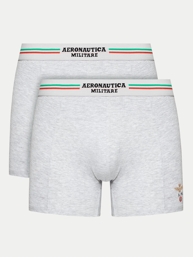 Aeronautica Militare Aeronautica Militare 2er-Set Boxershorts AM1UBX002 Grau