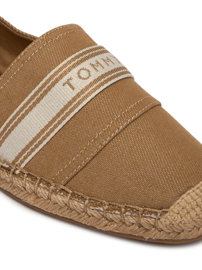 Tommy Hilfiger Espadrilles Tommy Hilfiger Hilfiger Webbing Espadrille FW0FW09334 Braun