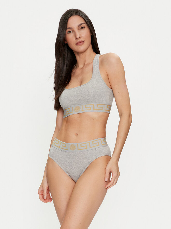 Versace Versace Бюстгальтер-топ AUD01039 Сірий
