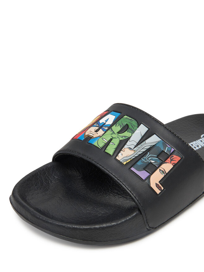 Avengers Pantoletten Avengers CEO-AW25-340AVMV Schwarz