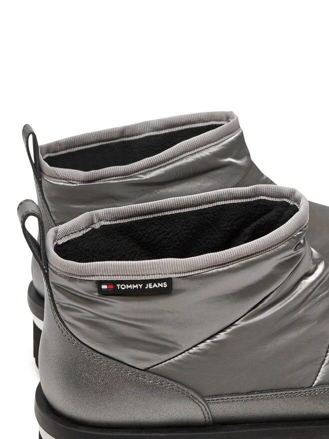 Tommy Jeans Stivali da neve Tommy Jeans Tjw Nylon Flatform Boot Wl EN0EN02689 Argento
