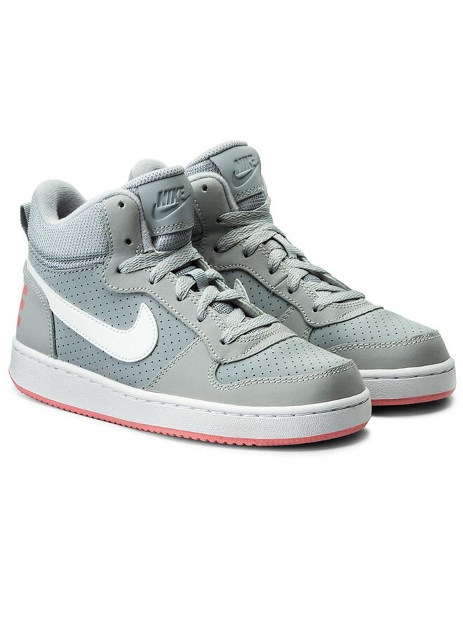 Sneakers Nike Court Borough Mid Gs 845107 001 Gris chaussures