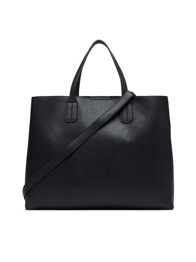 Tommy Hilfiger Handtasche Tommy Hilfiger Th Icon Satchel AW0AW18723 Schwarz