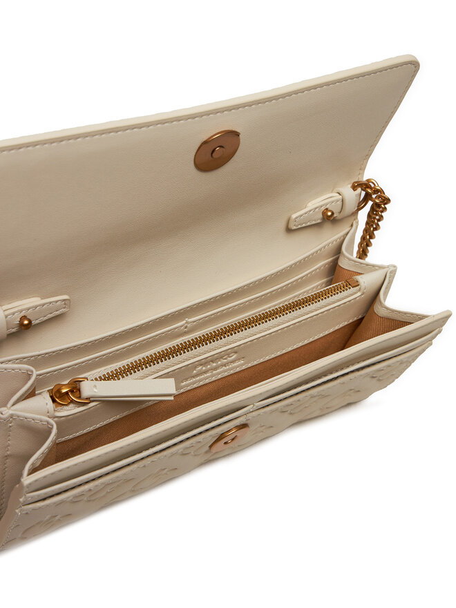 PINKO Torebka Pinko Love Tiny Brids Wallet C AI 24-25 PCPL 103765 A1YB Écru