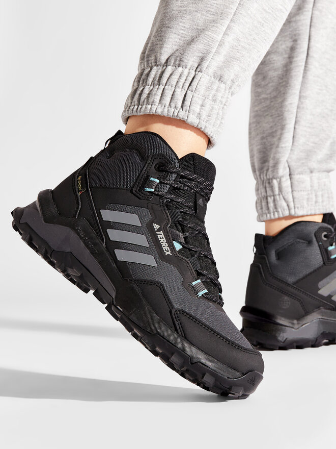 adidas Trekingová obuv adidas Terrex Ax4 Mid Gtx GORE-TEX FZ3149 Černá