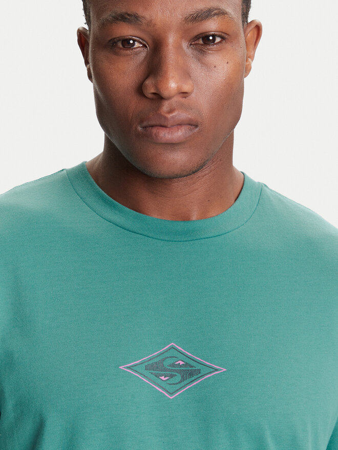 Quiksilver Quiksilver T-Shirt Ev Swell Ovation Ss EQYZT08187 Grün Comfort Fit