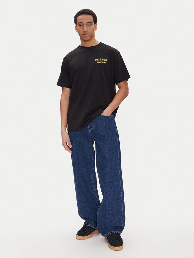 DC DC T-Shirt ADYZT05457 Schwarz Heritage Fit